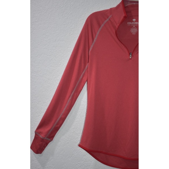 OHIO STATE BUCKEYES Colosseum 1/4 Zip Performance Shirt Women M Pullover Top - Picture 15 of 16